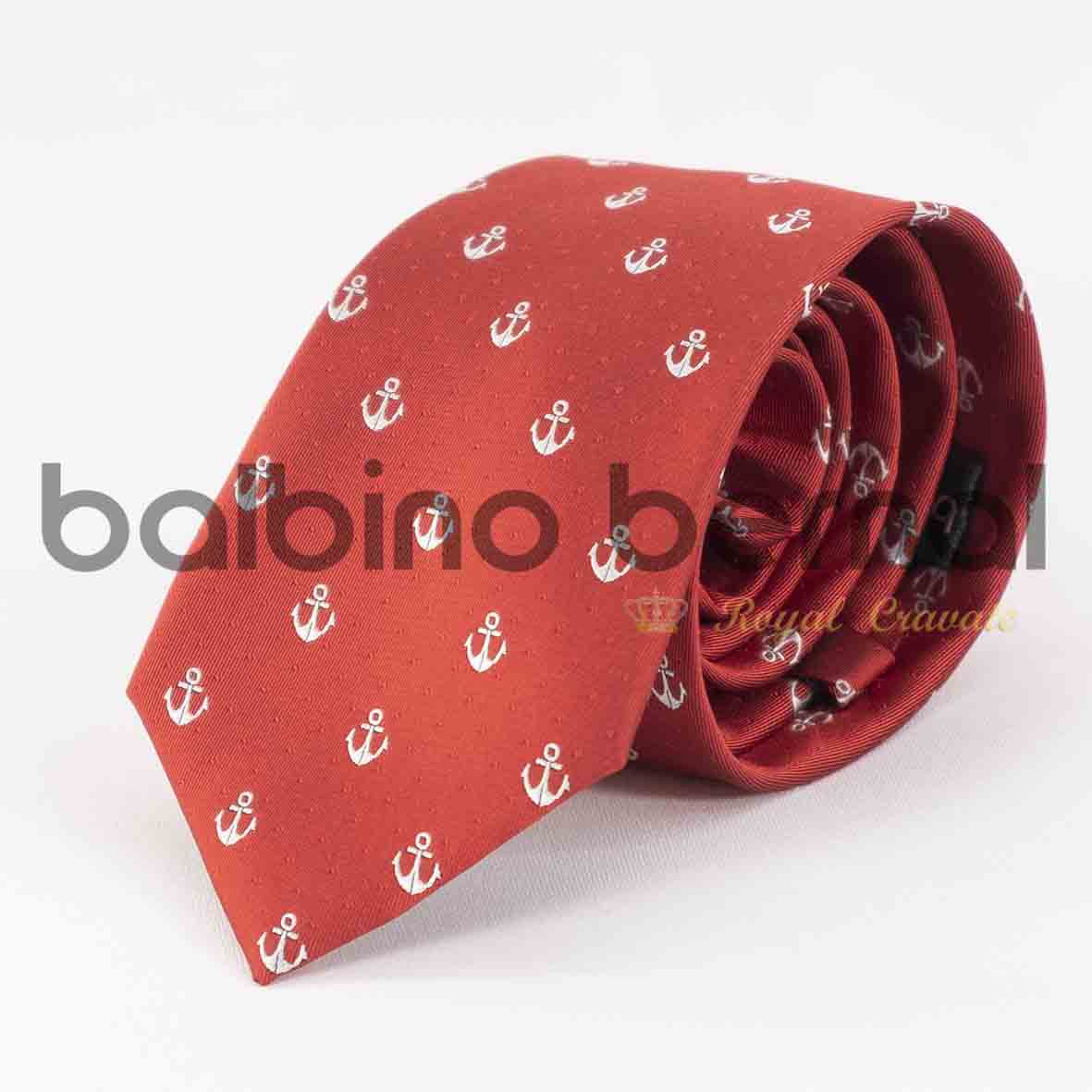 métrico Generalmente Comprimido Diseño Rojo Anclas Bl. – Balbino Bernal – Corbatas y Complementos en Sevilla
